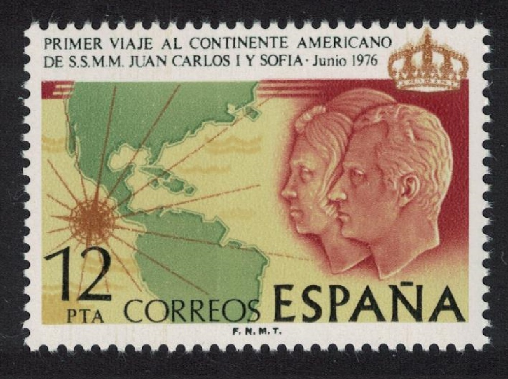 Spain Royal Visit to America 1st issue 1976 MNH SG#2378