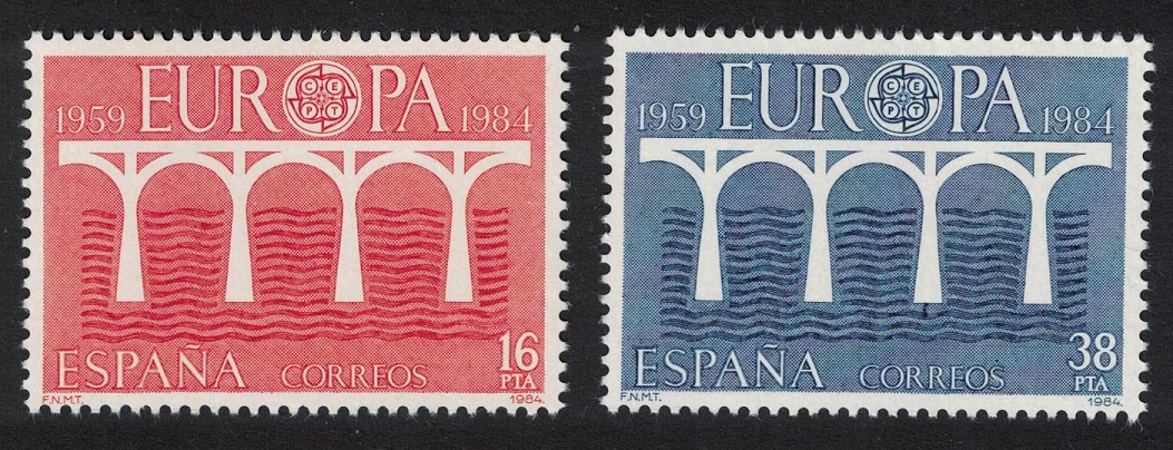 Spain 25th Anniversary of CEPT Europa 2v 1984 MNH SG#2763-2764