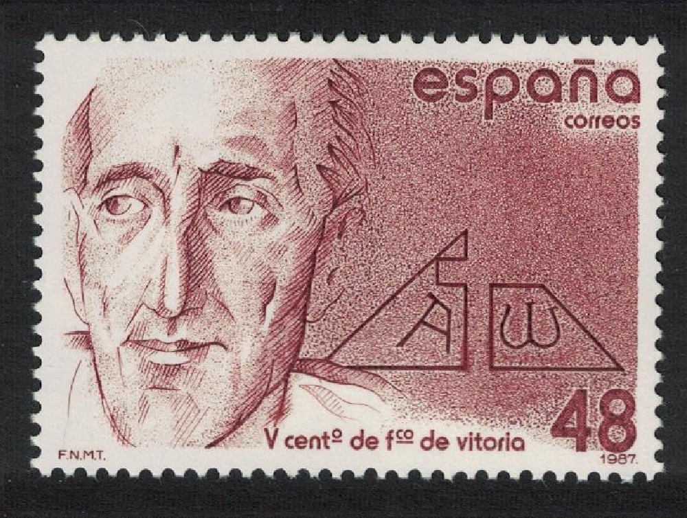 Spain Francisco de Vitoria jurist 1987 MNH SG#2899