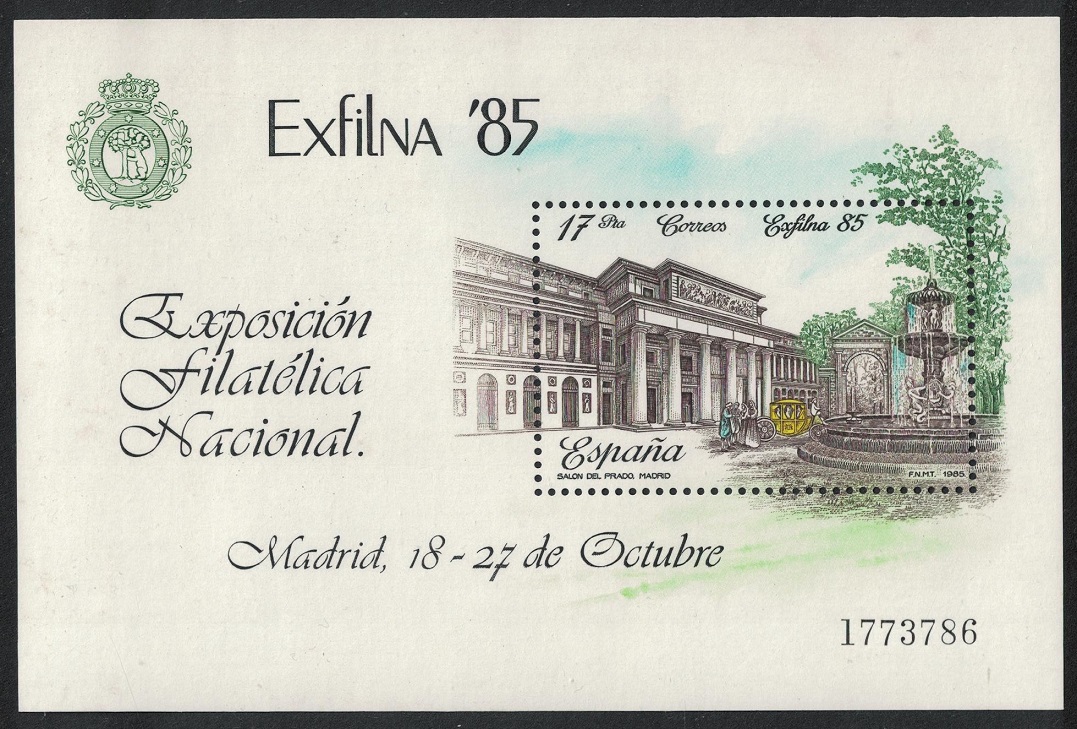 Spain Prado Museum and &#39;la Alcacofa&#39; MS 1985 MNH SG#MS2843 MI#Block 28