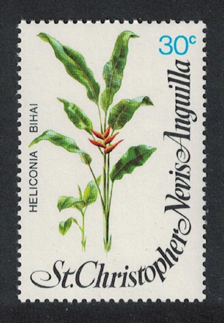 Saint Christopher Nevis and Anguilla Flowers Heliconia bihai 30c 1979 MNH SG#418