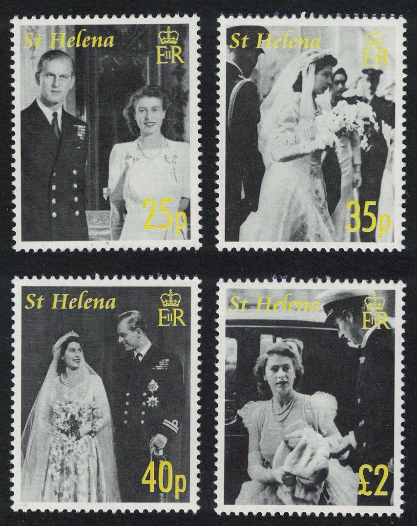 Saint Helena Diamond Wedding of Queen Elizabeth II 4v 2007 MNH SG#1023-1026