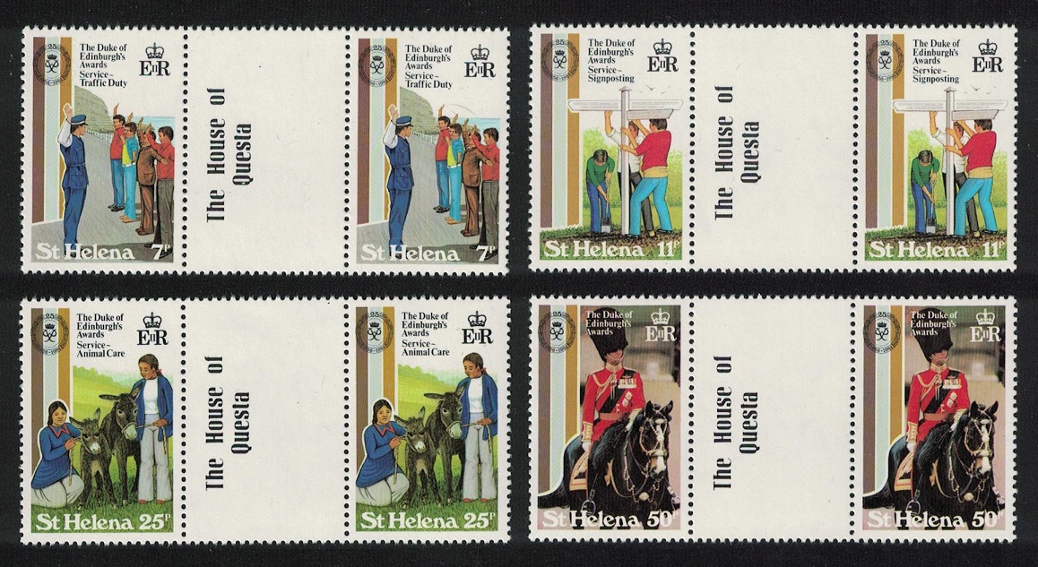 Saint Helena Duke of Edinburgh Award Scheme 4v Gutter Pairs 1981 MNH SG#385-388