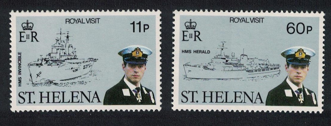 Saint Helena Visit of Prince Andrew 2v 1984 MNH SG#436-437