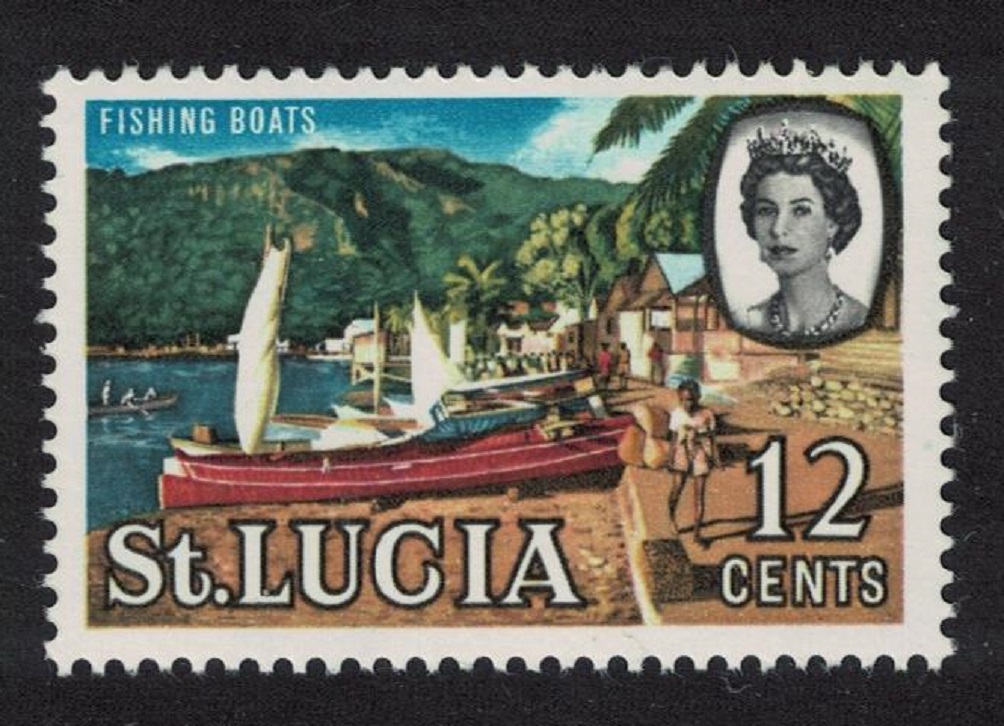 Saint Lucia Fishing Boats 12c 1964 MNH SG#204