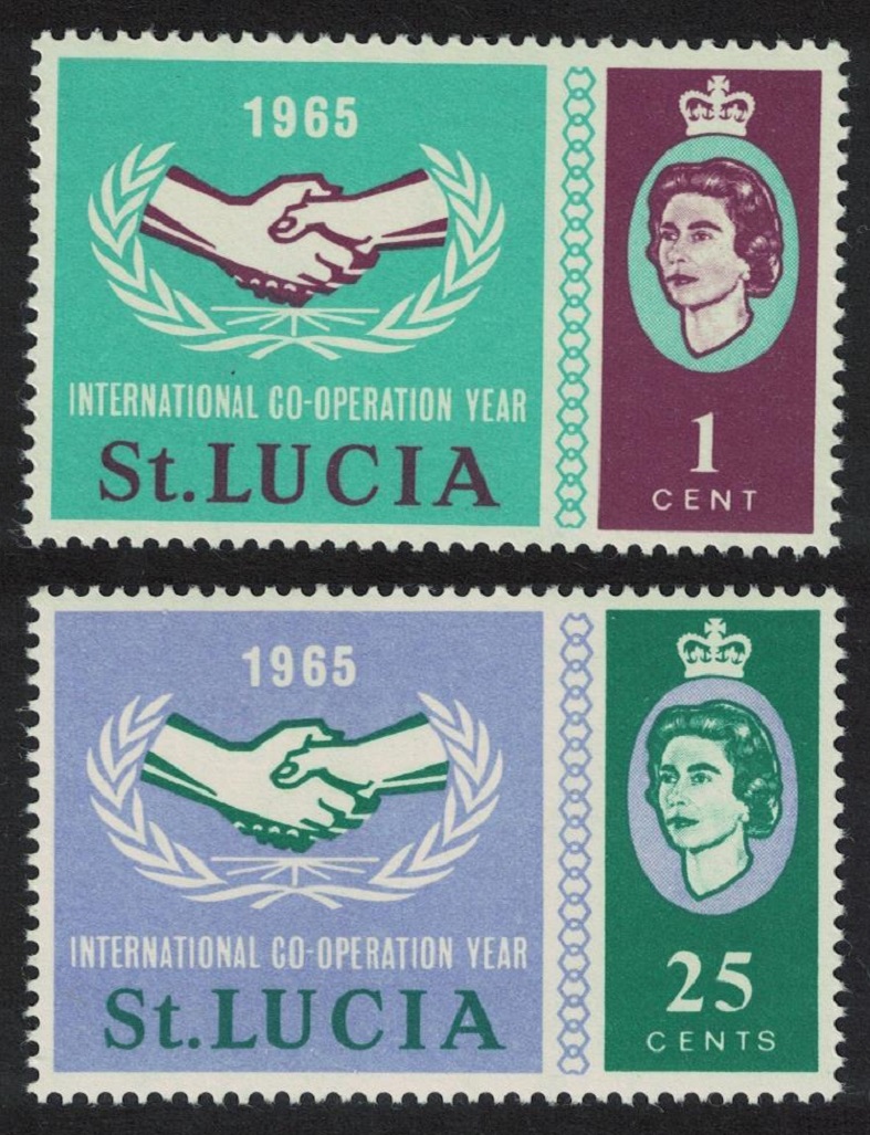 Saint Lucia International Cooperation Year 2v 1965 MNH SG#214-215