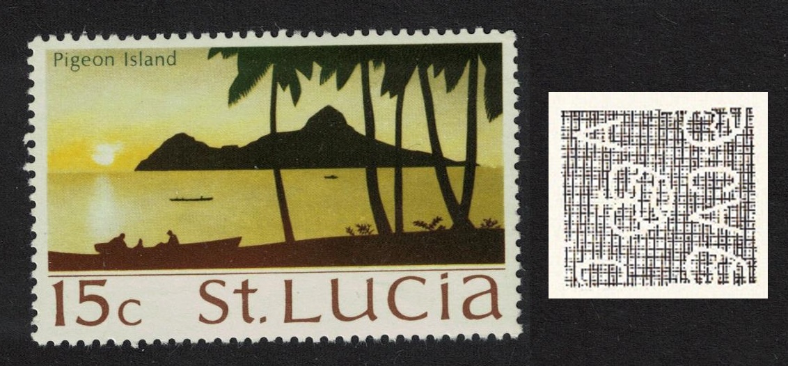 Saint Lucia Pigeon Island 15c Ww12 Sideways 1970 MNH SG#283