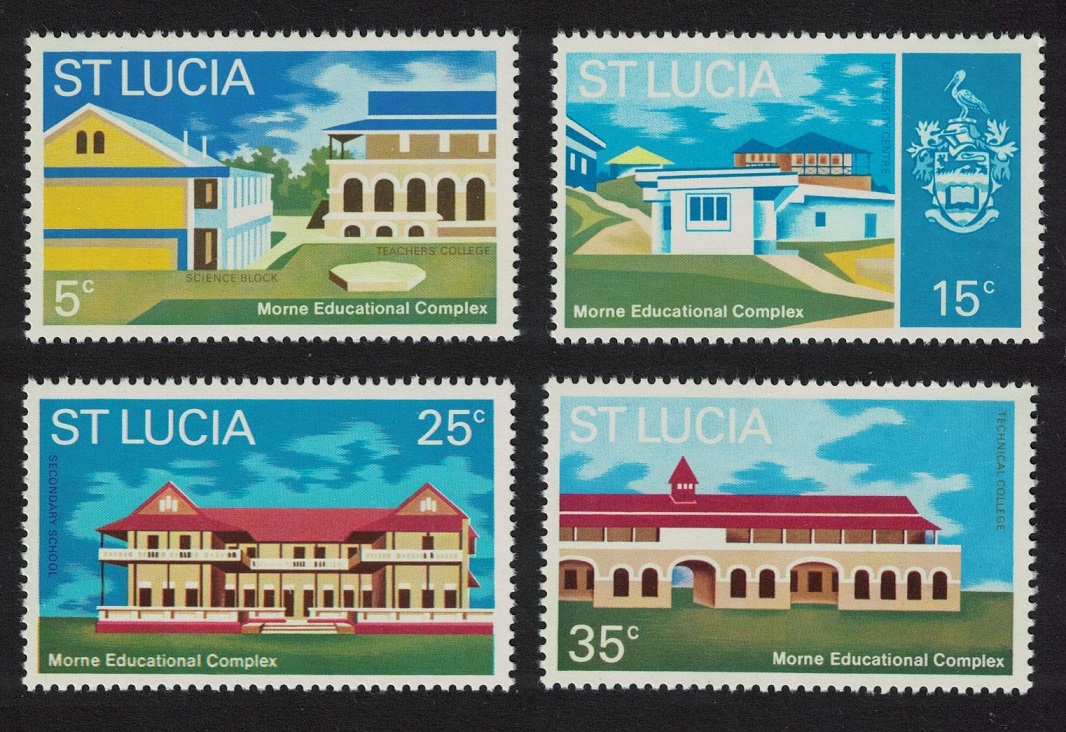 Saint Lucia Morne Educational Complex 4v 1972 MNH SG#331-334