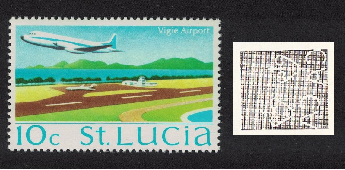 Saint Lucia Aircraft Vigie Airport 10c WW14 1975 MNH SG#397