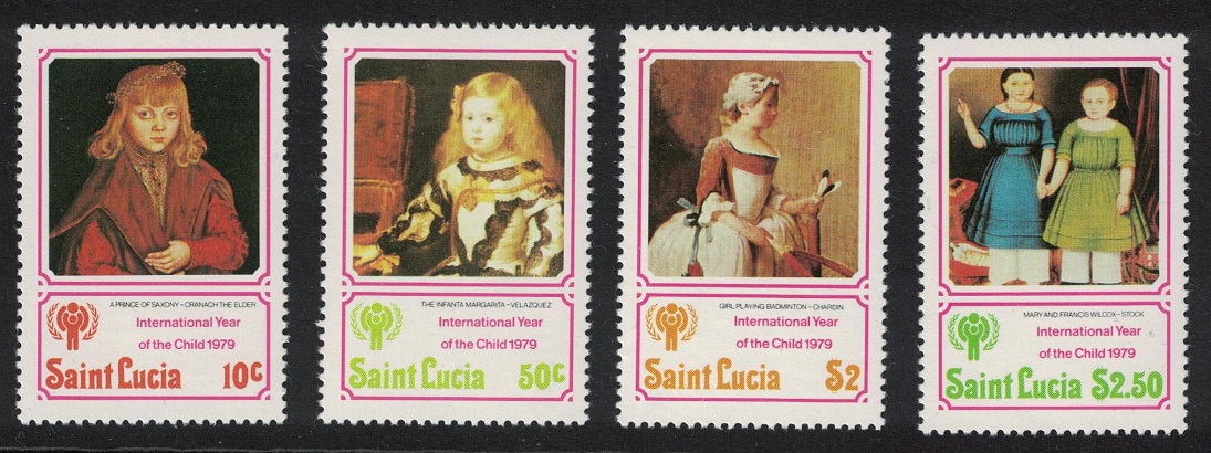 Saint Lucia Famous Paintings 4v 1979 MNH SG#504-507