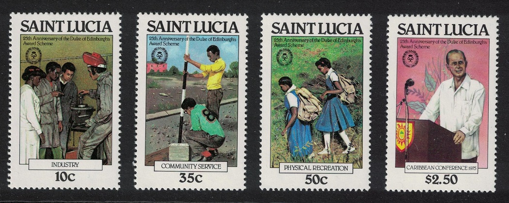 Saint Lucia Duke of Edinburgh Award Scheme 4v 1981 MNH SG#588-591