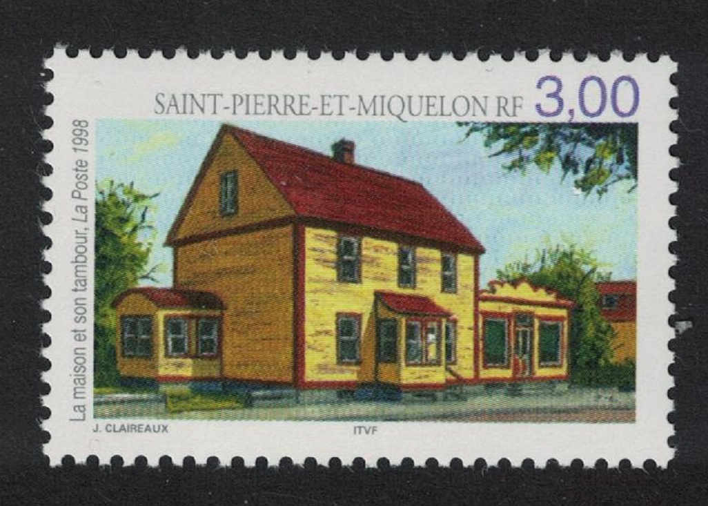 Saint Pierre and Miquelon Yellow House Local Houses 1998 MNH SG#796