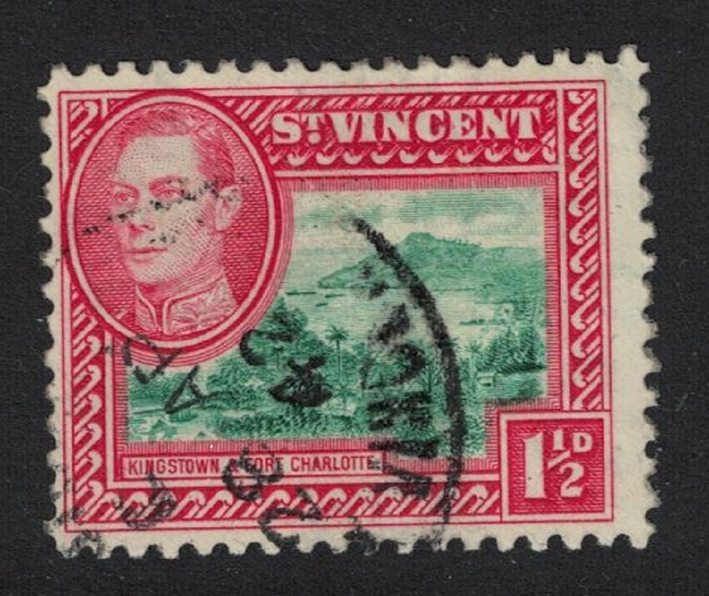 Saint Vincent Kingstown and Fort Charlotte 1½d 1938 Canc SG#151