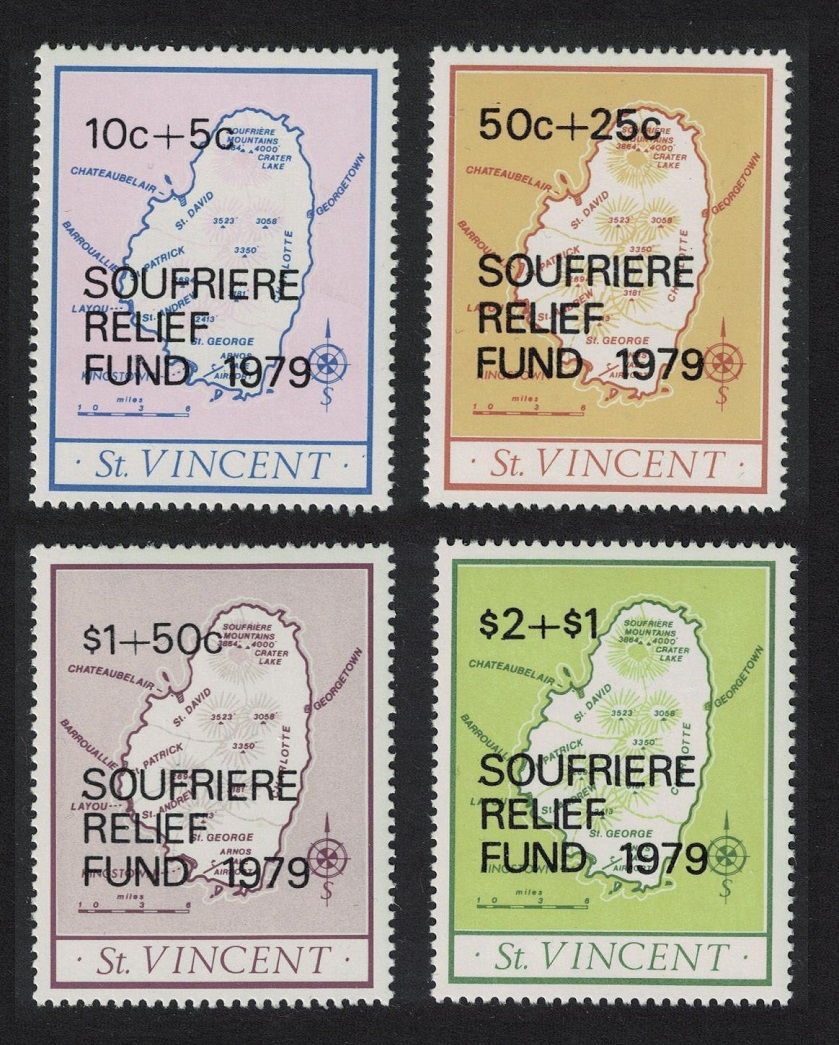 Saint Vincent Soufriere Volcano Eruption Relief Fund 4v 1979 MNH SG#574-577