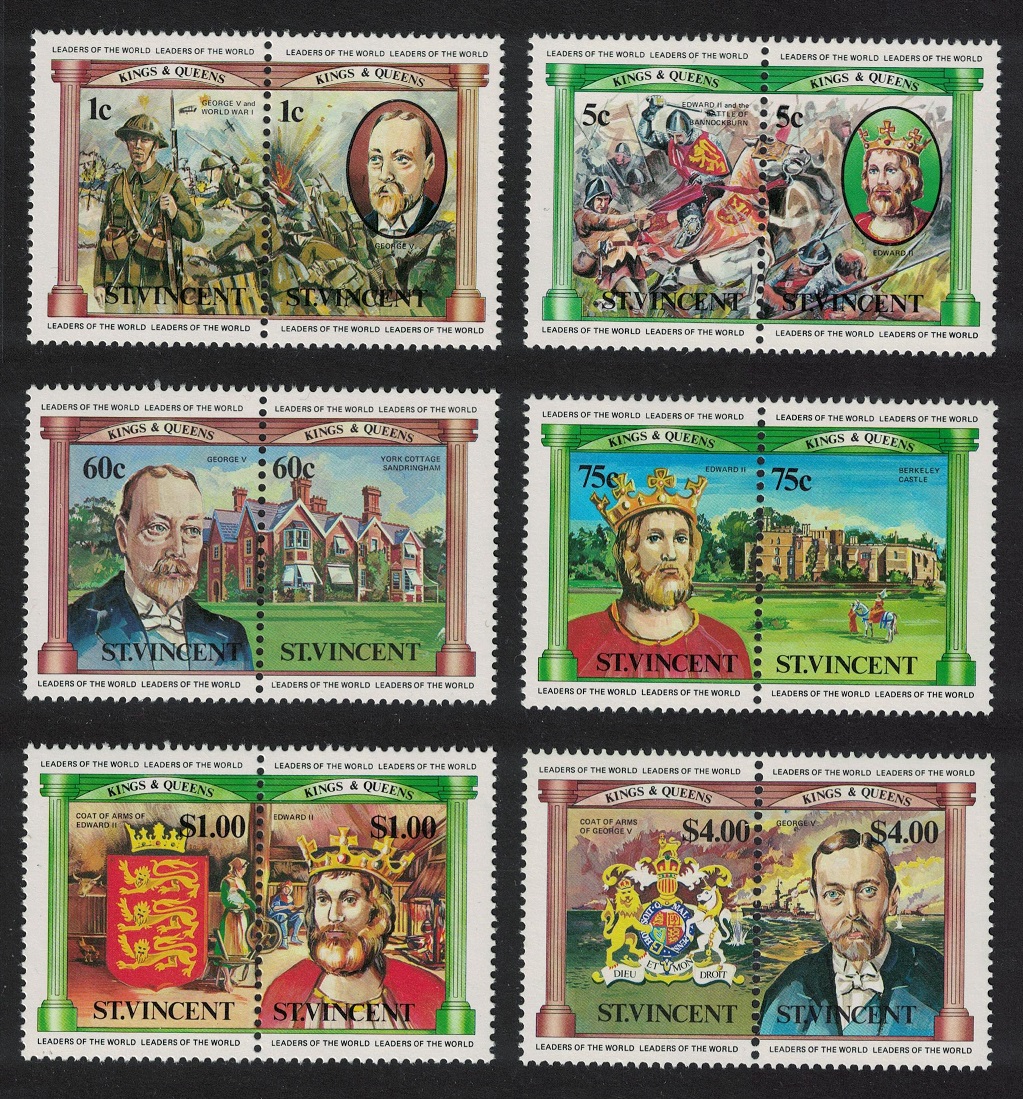 Saint Vincent British Monarchs 12v 1984 MNH SG#776-787