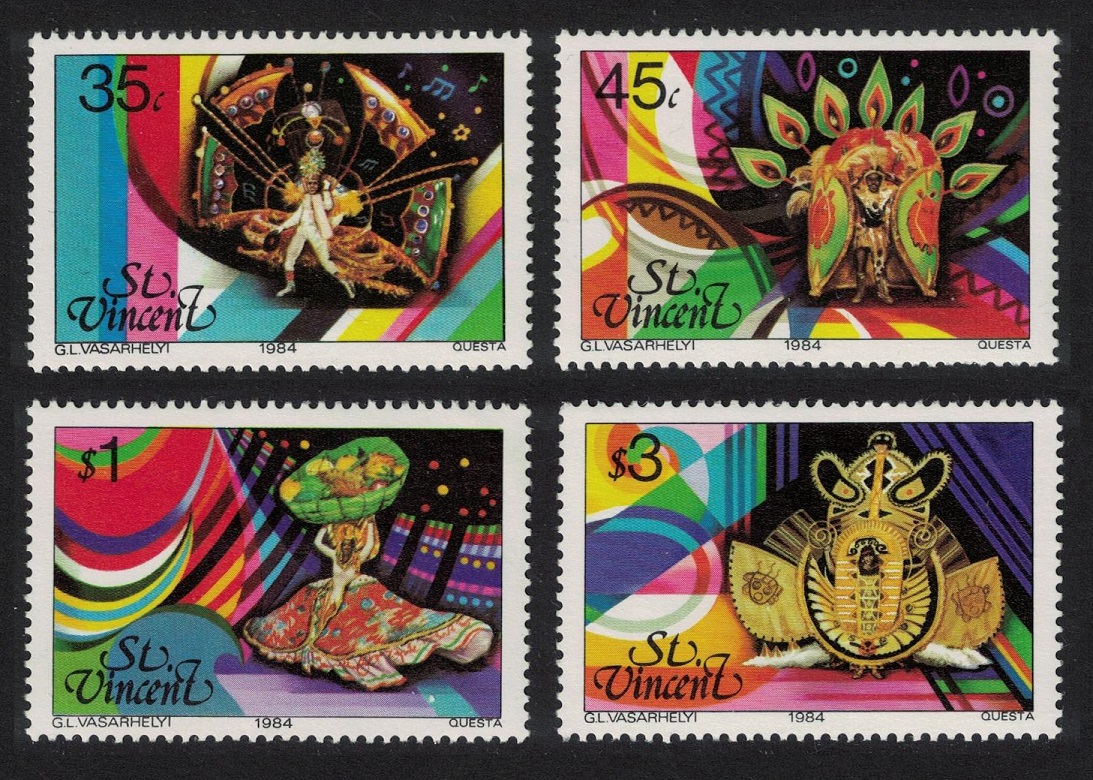 Saint Vincent Carnival Costumes 4v 1984 MNH SG#788-791