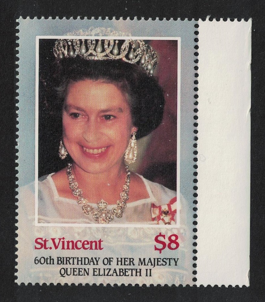 Saint Vincent 60th Birthday of Queen Elizabeth II 1986 MNH SG#981