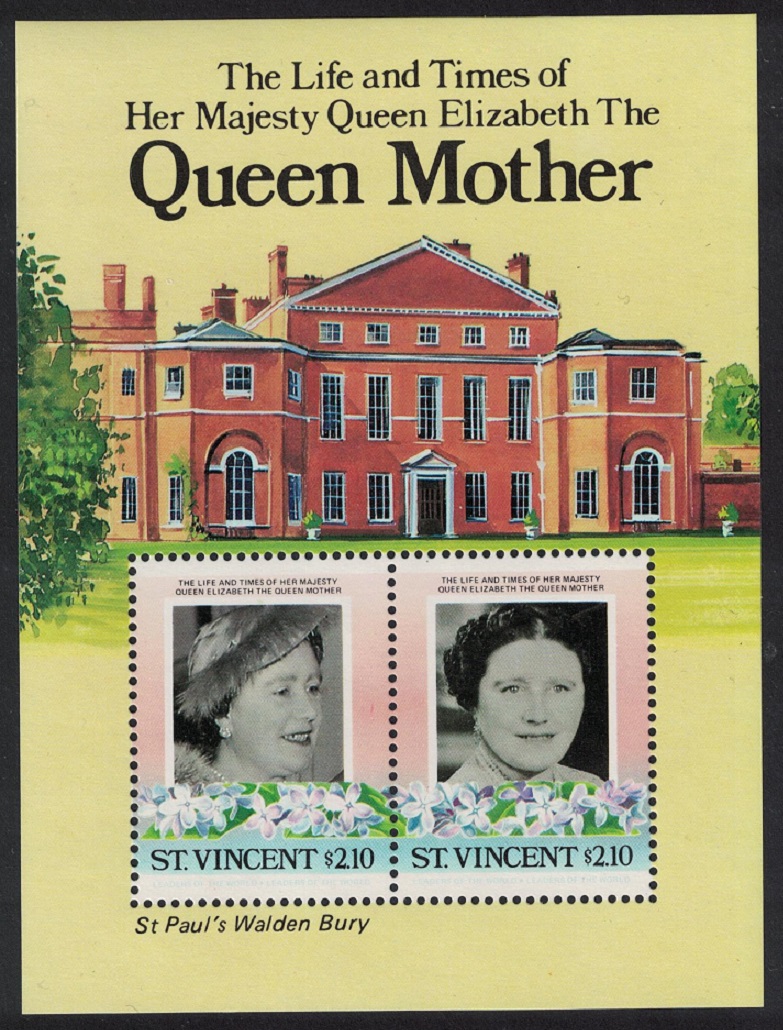 Saint Vincent Queen Elizabeth the Queen MS 1985 MNH SG#MS918b