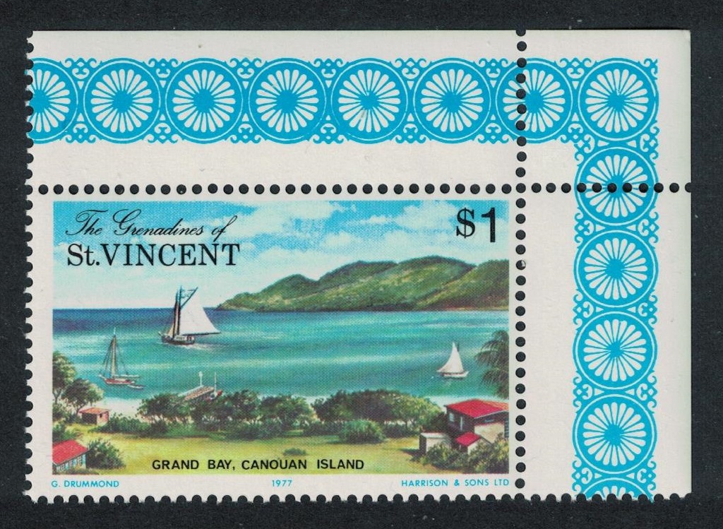 Saint Vincent Grenadines Yachts Boats Grand Bay Corner 1977 MNH SG#109