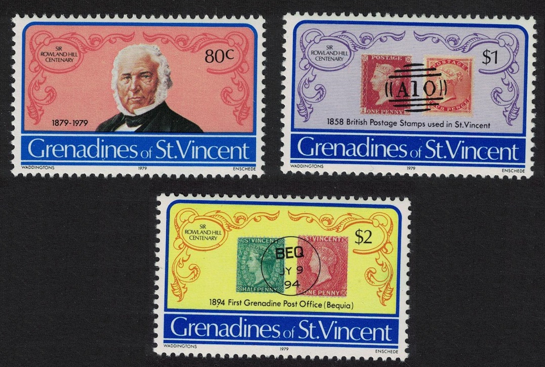 Saint Vincent Grenadines Sir Rowland Hill 3v 1979 MNH SG#152-154