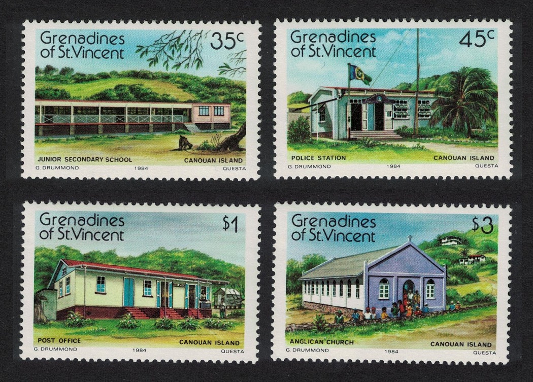 Saint Vincent Grenadines Canouan Island 4v 1984 MNH SG#307-310