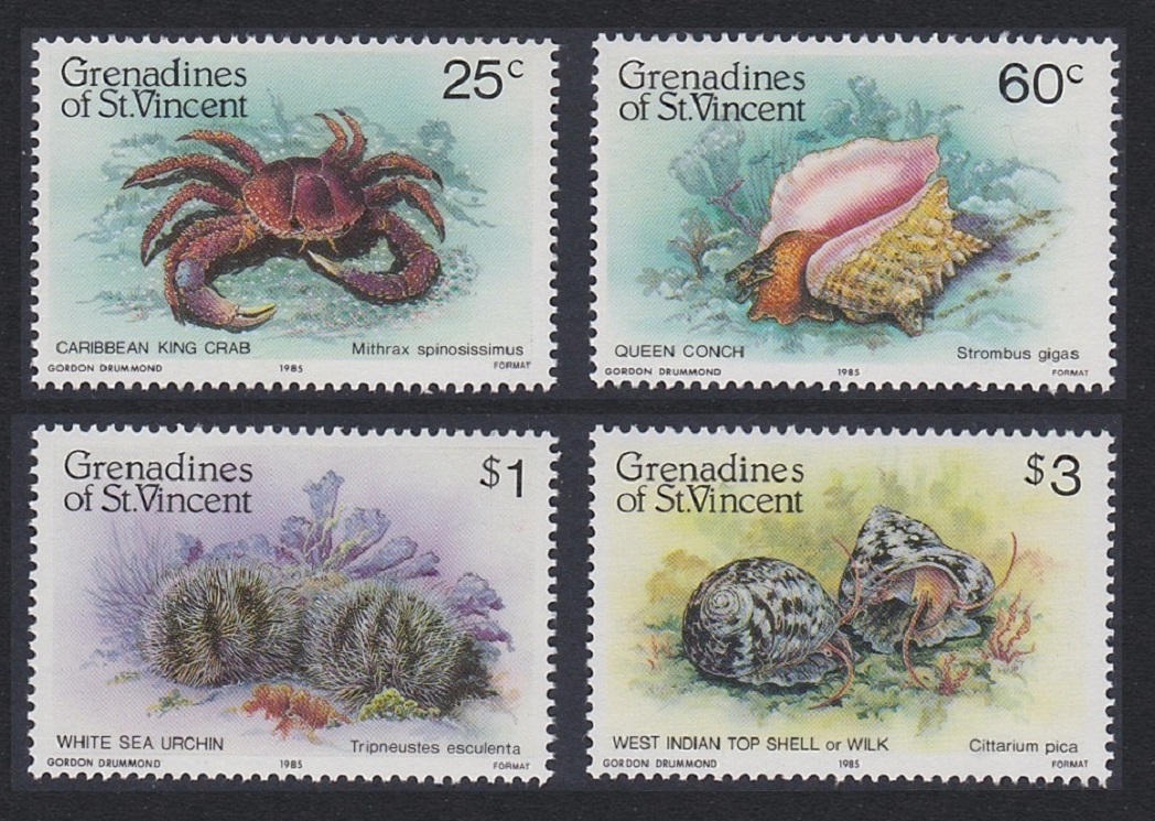 Saint Vincent Grenadines Caribbean Crabs 4v 1985 MNH SG#360-363 Sc#472-475