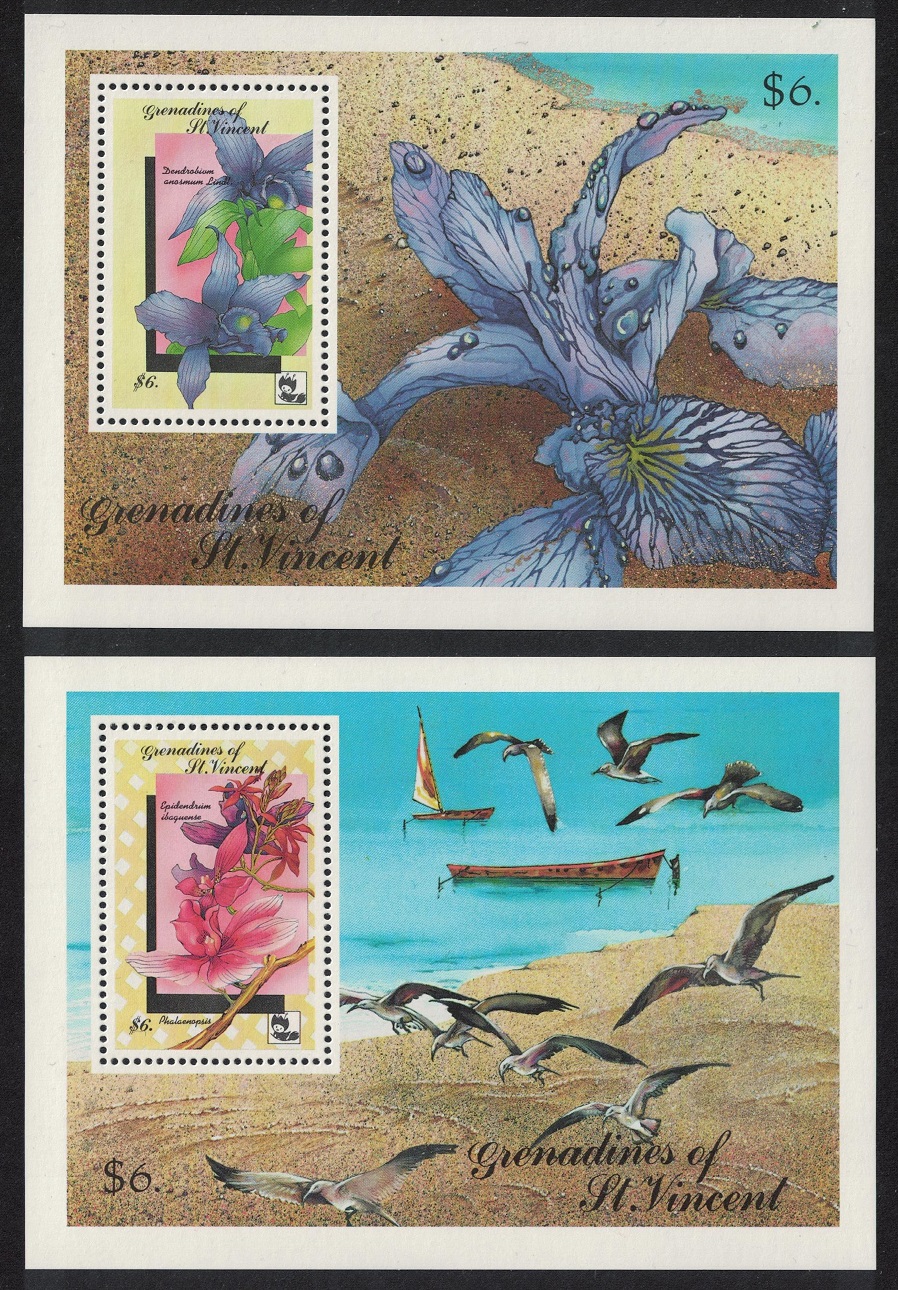 Saint Vincent Grenadines Orchids MS 1990 MNH SG#MS693