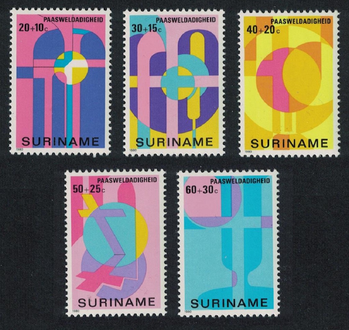 Suriname Easter Charity Various Easter symbols 5v 1980 MNH SG#990-994