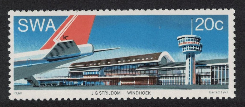 South West Africa J G Strijdom Airport Windhoek 1977 MNH SG#305