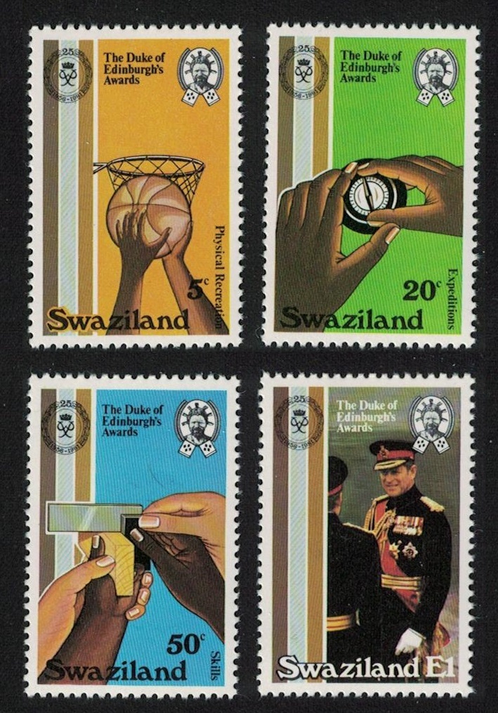 Swaziland Basketball Duke of Edinburgh Award Scheme 4v 1981 MNH SG#385-388 Sc#391-394