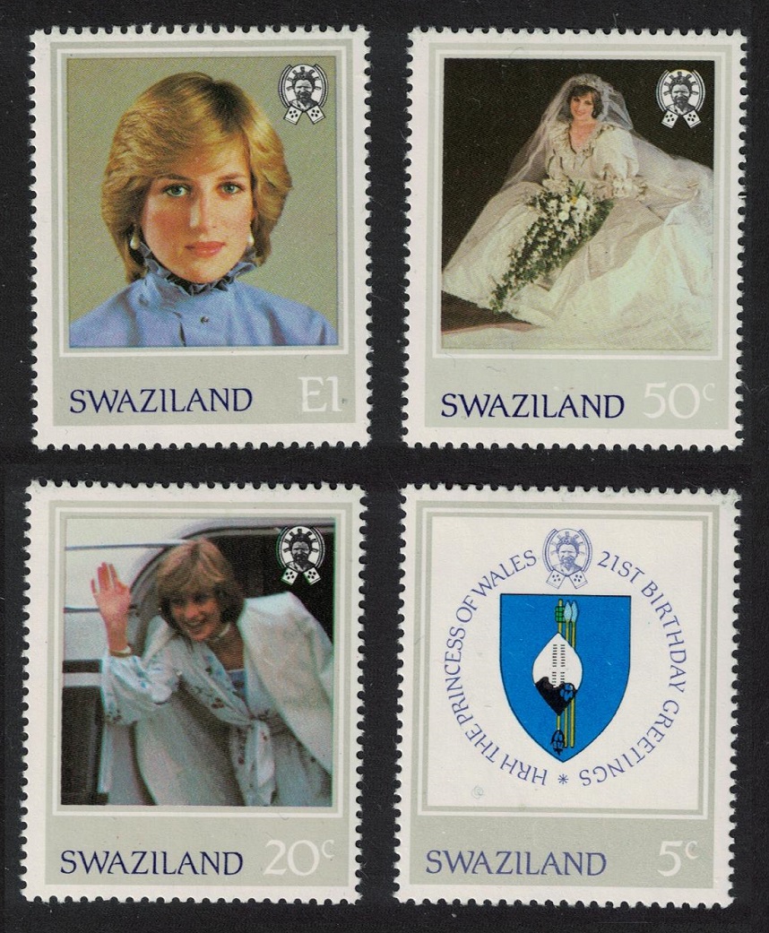 Swaziland Diana Princess of Wales 21st Birthday 4v 1982 MH SG#404-407