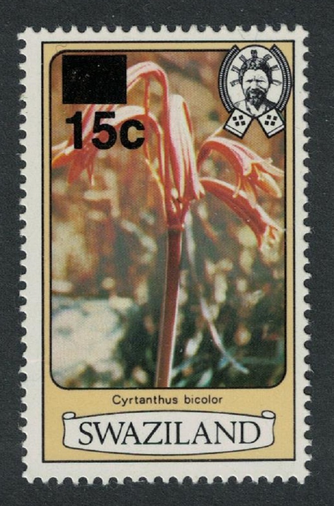 Swaziland Flower &#39;Cyrtanthus bicolor&#39; Overprint 1984 MNH SG#472