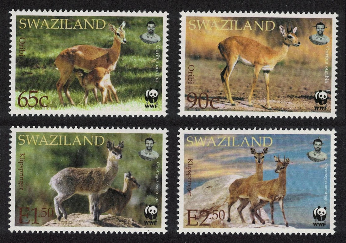 Swaziland WWF Klipspringer and Oribi 4v 2001 MNH SG#704-707 MI#702-705 Sc#698-701