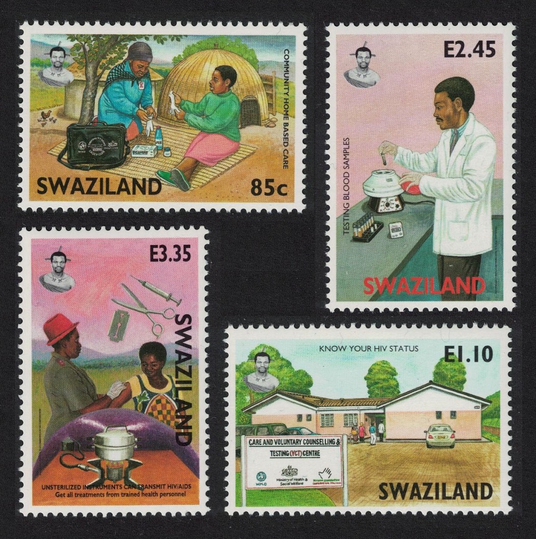 Swaziland AIDS Awareness Campaign 4v 2004 MNH SG#725-728