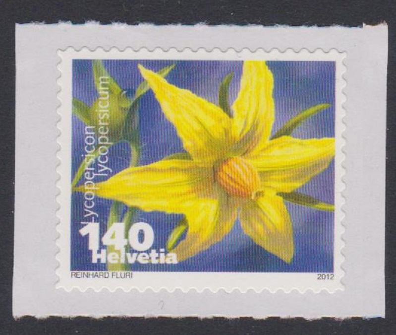 Switzerland Lycopersicon - Tomato self-adhesive 2012 MNH