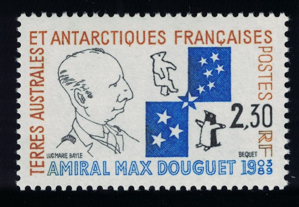 French Southern and Antarctic Territories Admiral Max Douguet Commemoration 1991 MNH SG#274 MI#272