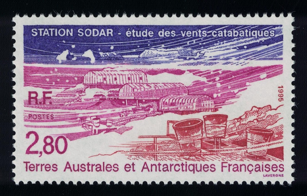 French Southern and Antarctic Territories SODAR Station wind study centre 1995 MNH SG#338 MI#334