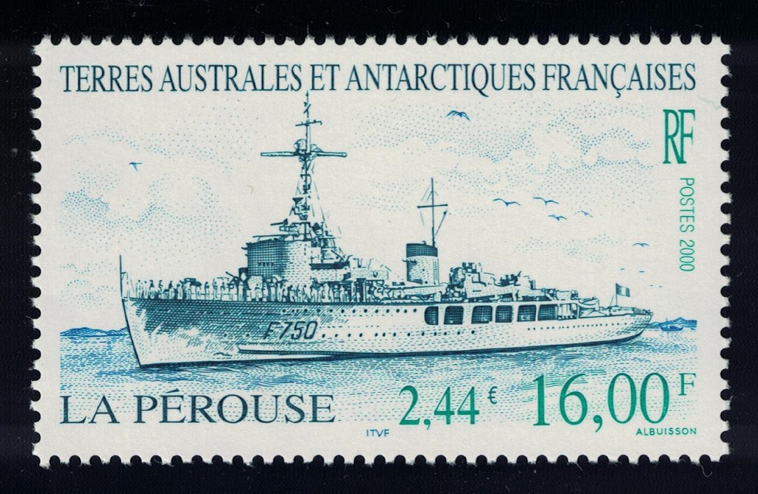 French Southern and Antarctic Territories &#39;La Perouse&#39; supply frigate 2000 MNH SG#435 MI#428