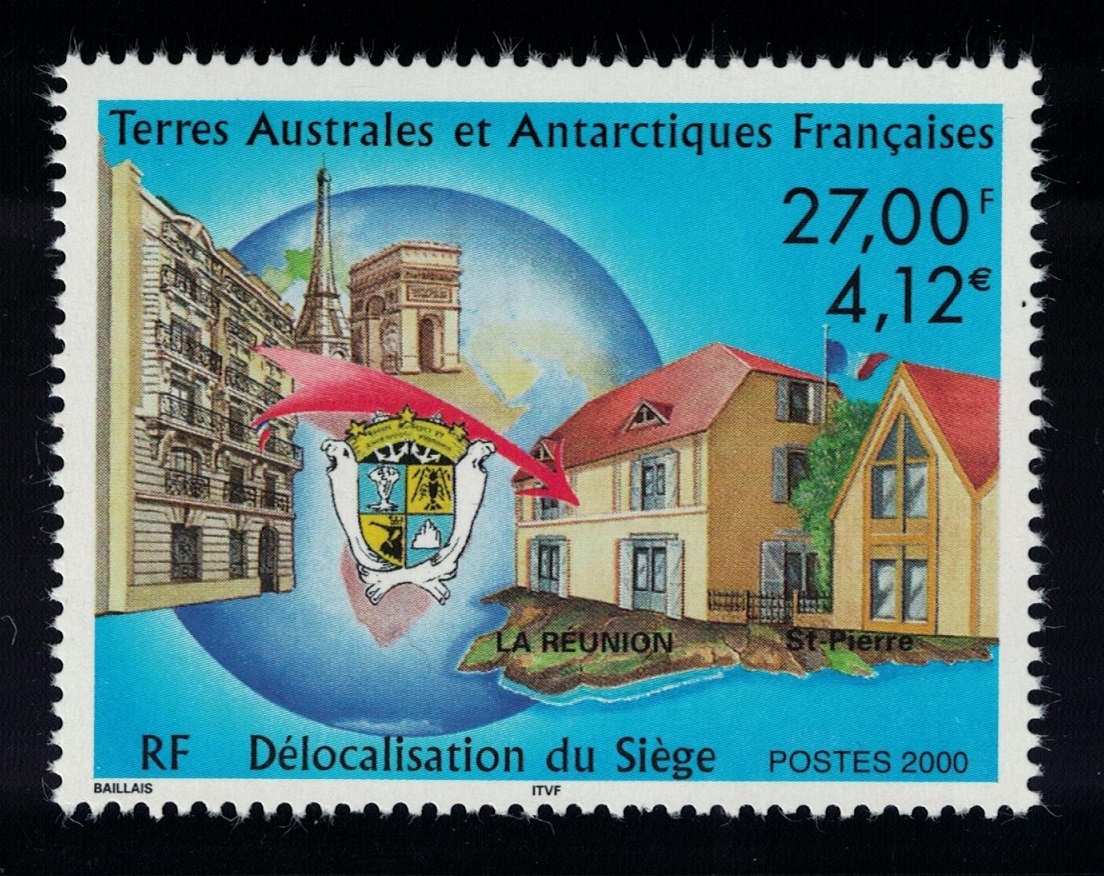 French Southern and Antarctic Territories Relocation of Administrative Headquarters 2000 MNH SG#438 MI#438