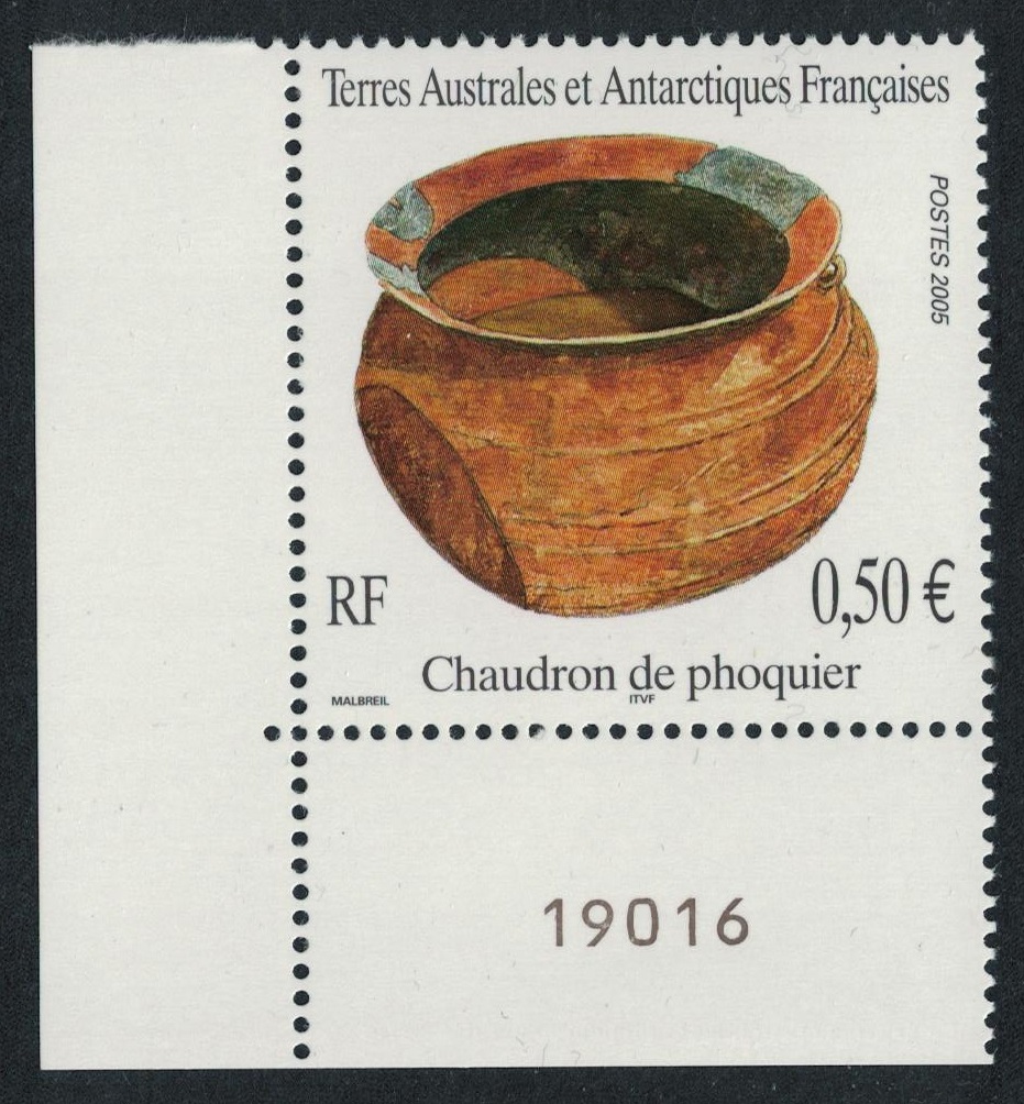 French Southern and Antarctic Territories Pottery Corner Control Number 2005 MNH SG#534 MI#560