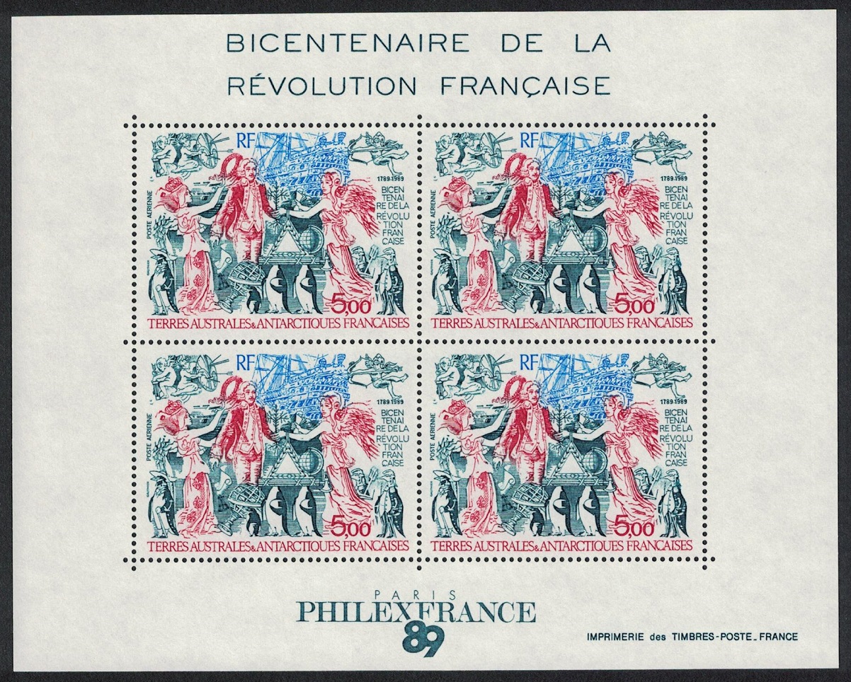 French Southern and Antarctic Territories French Revolution MS 1989 MNH SG#MS257 MI#Block 1