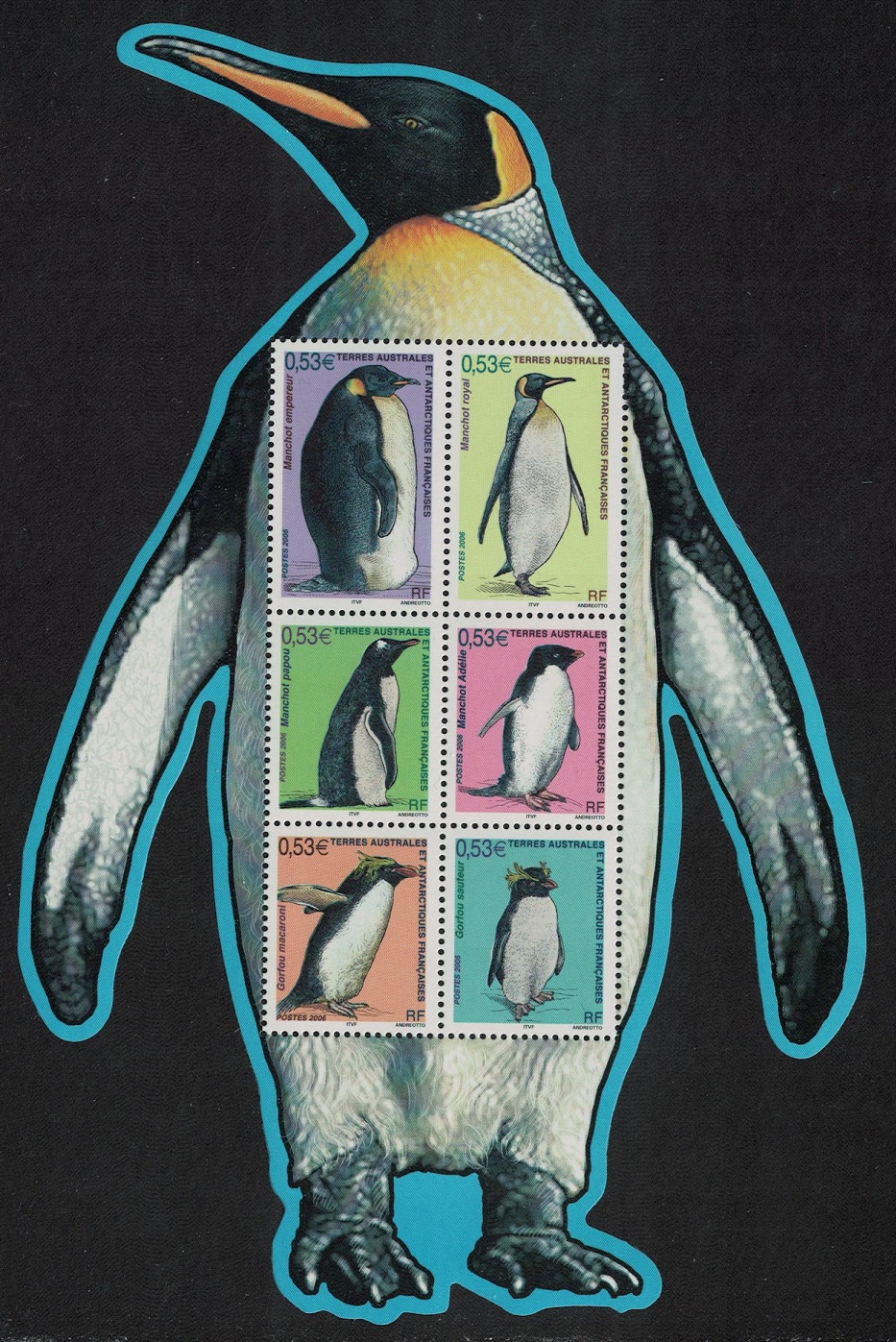 French Southern and Antarctic Territories Birds Penguins MS 2006 MNH SG#MS563 MI#Block 14