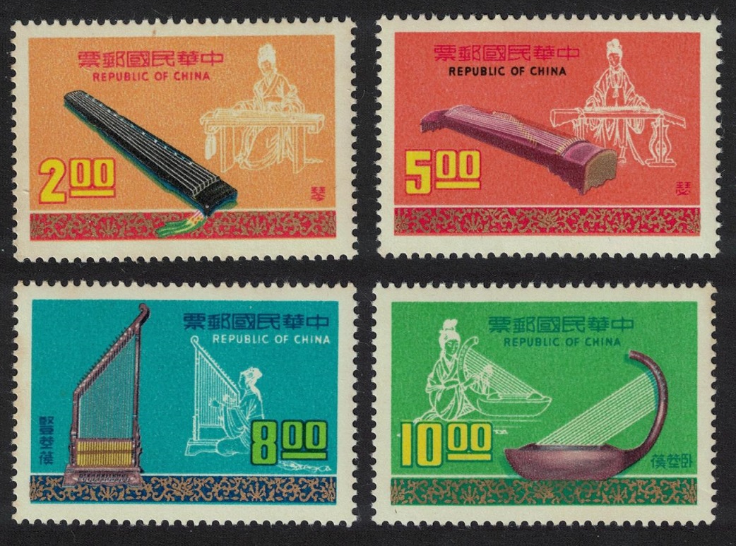 Taiwan Chinese Musical Instruments 4v 1976 MNH SG#1093-1096