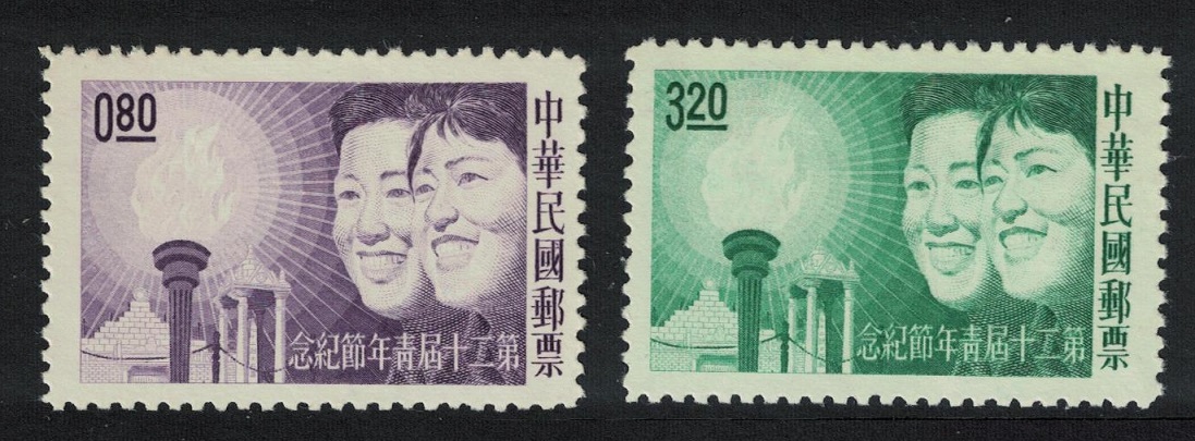 Taiwan 20th Youth Day 2v 1963 MNH SG#464-465