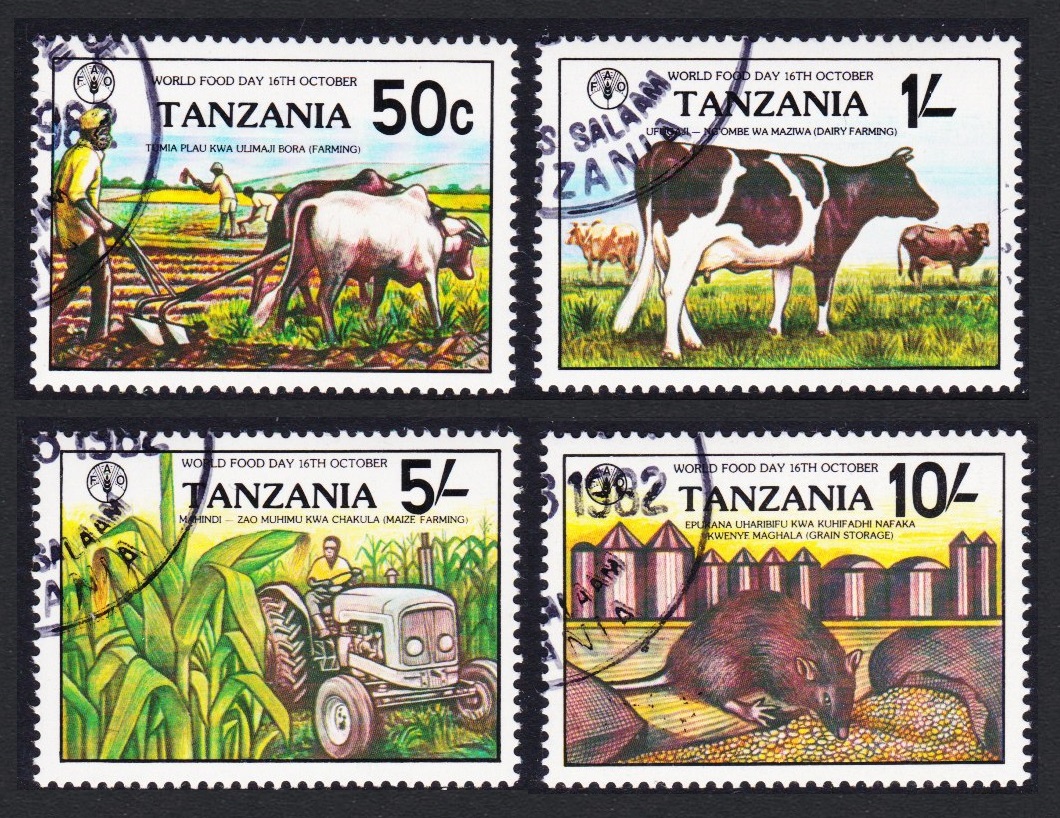 Tanzania World Food Day 4v 1982 CTO SG#361-364 Sc#209-212