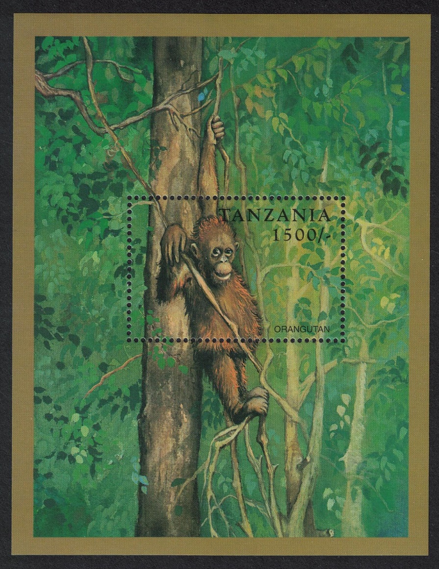 Tanzania Orangutan MS 1996 MNH Sc#1696