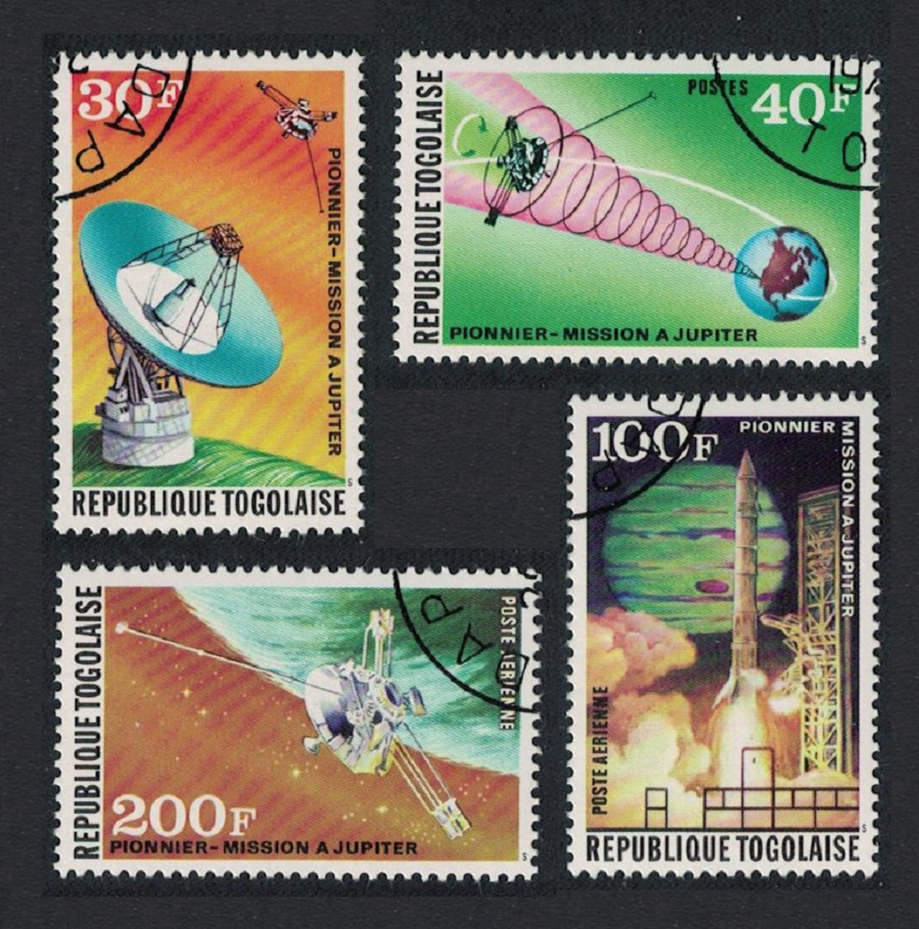 Togo US &#39;Jupiter&#39; Space Mission 4v 1974 CTO SG#1014-1017