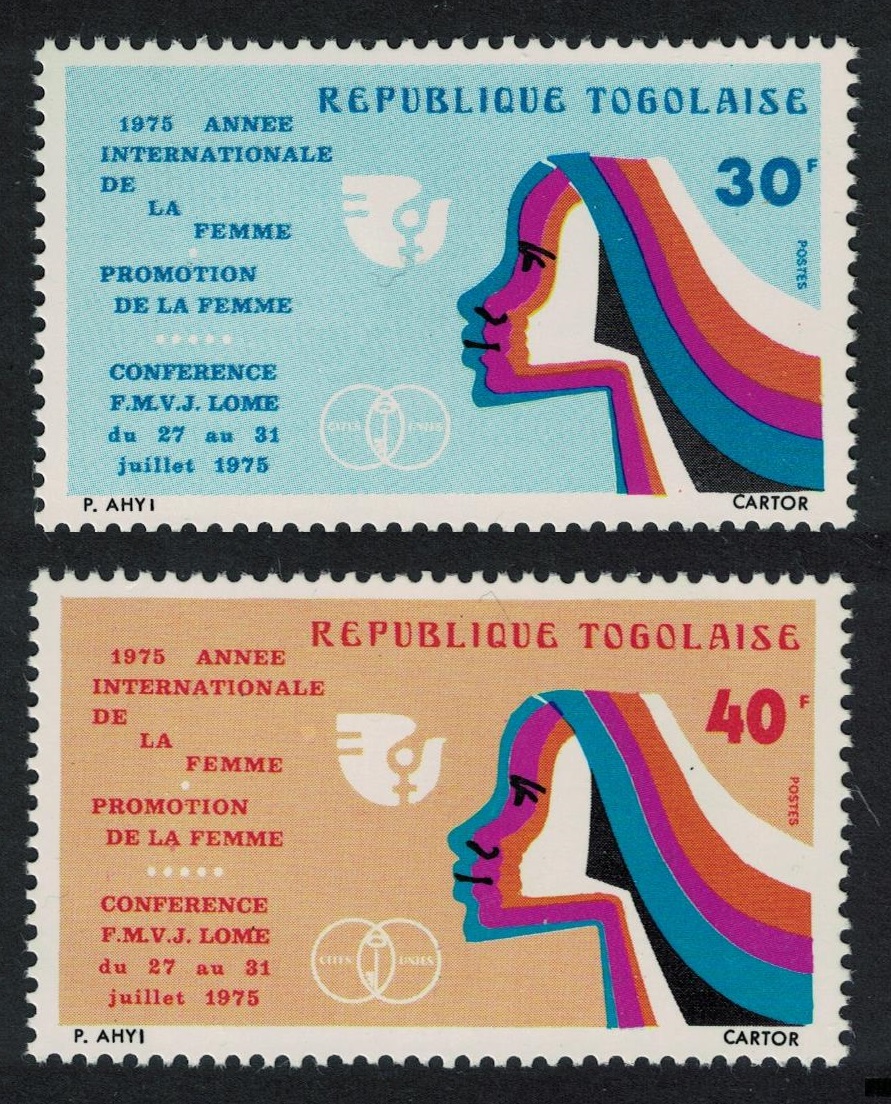 Togo International Women&#39;s Year 2v 1975 MNH SG#1094-1095 Sc#914-915