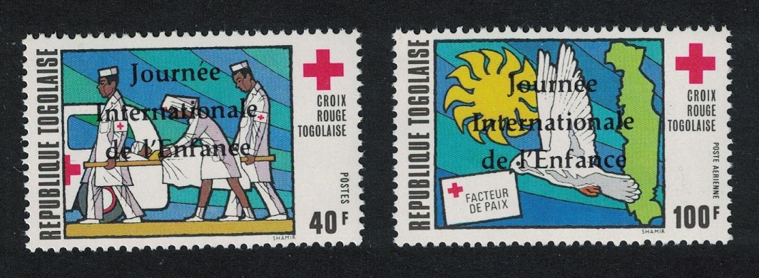 Togo Birds Medicine International Children&#39;s Day 2v 1976 MNH SG#1165-1166 Sc#942+C294