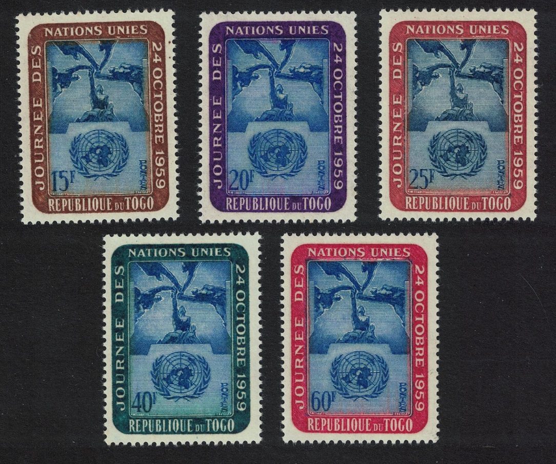 Togo United Nations Day 5v 1959 MNH SG#239-243 Sc#364-368